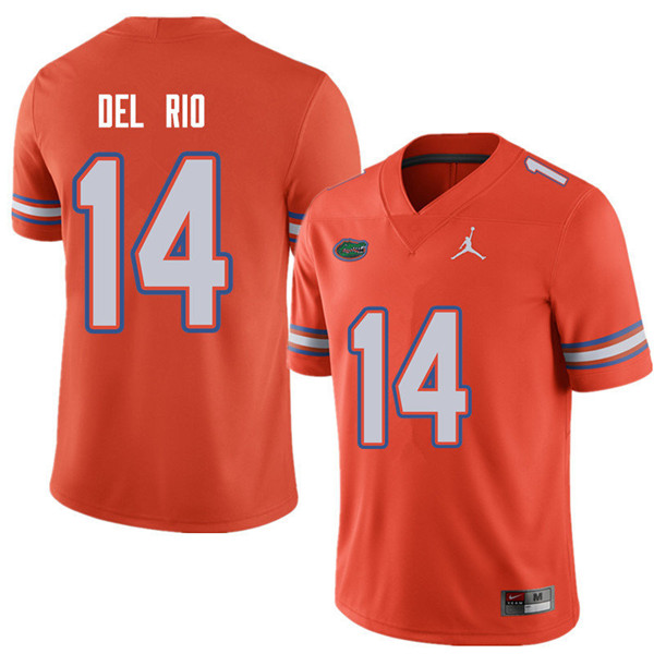 Jordan Brand Men #14 Luke Del Rio Florida Gators College Football Jerseys Sale-Orange